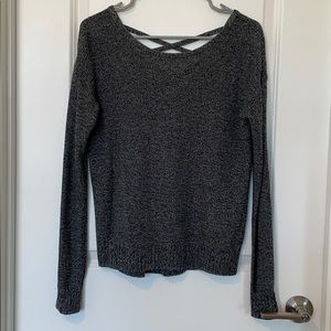 SO Gray Sweater Long Sleeve Top SMALL